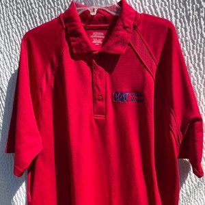 Red Caterpillar polo shirt XL